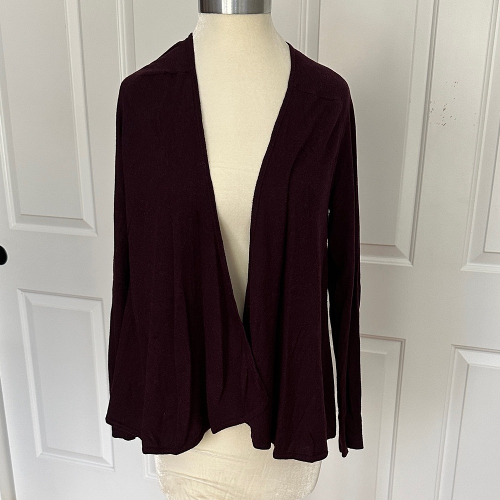 LOFT Women's Dark Purple Cardigan